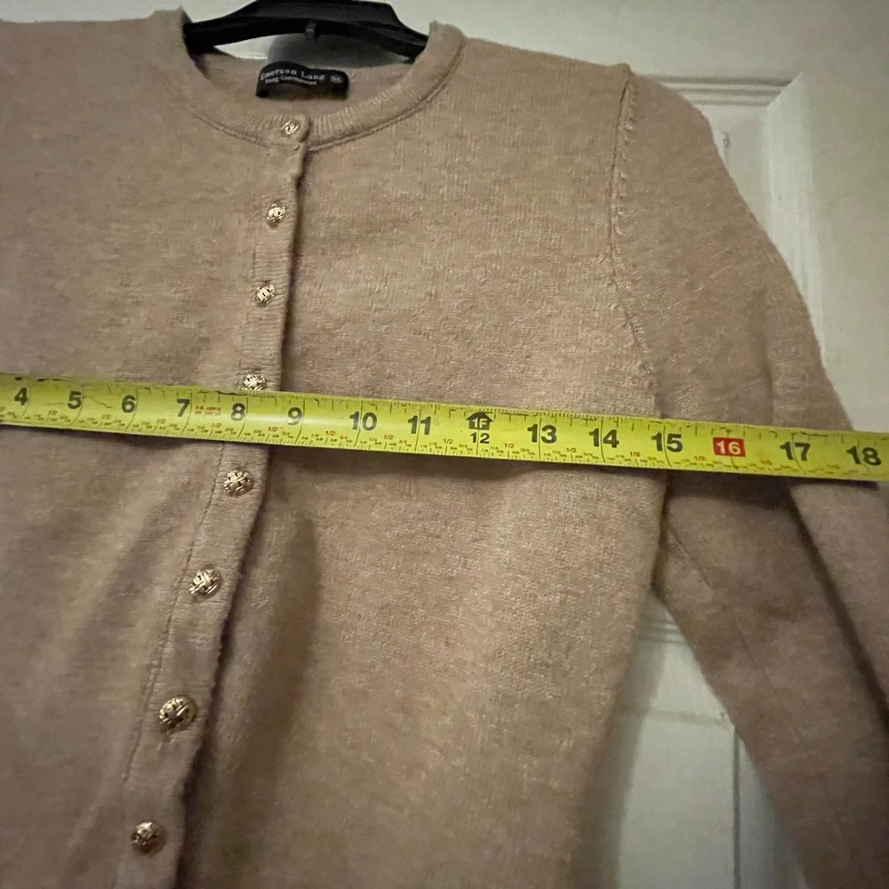 Emerson Lang Young Contemporary Brown Button-Up Cardigan - Picture 5 of 12
